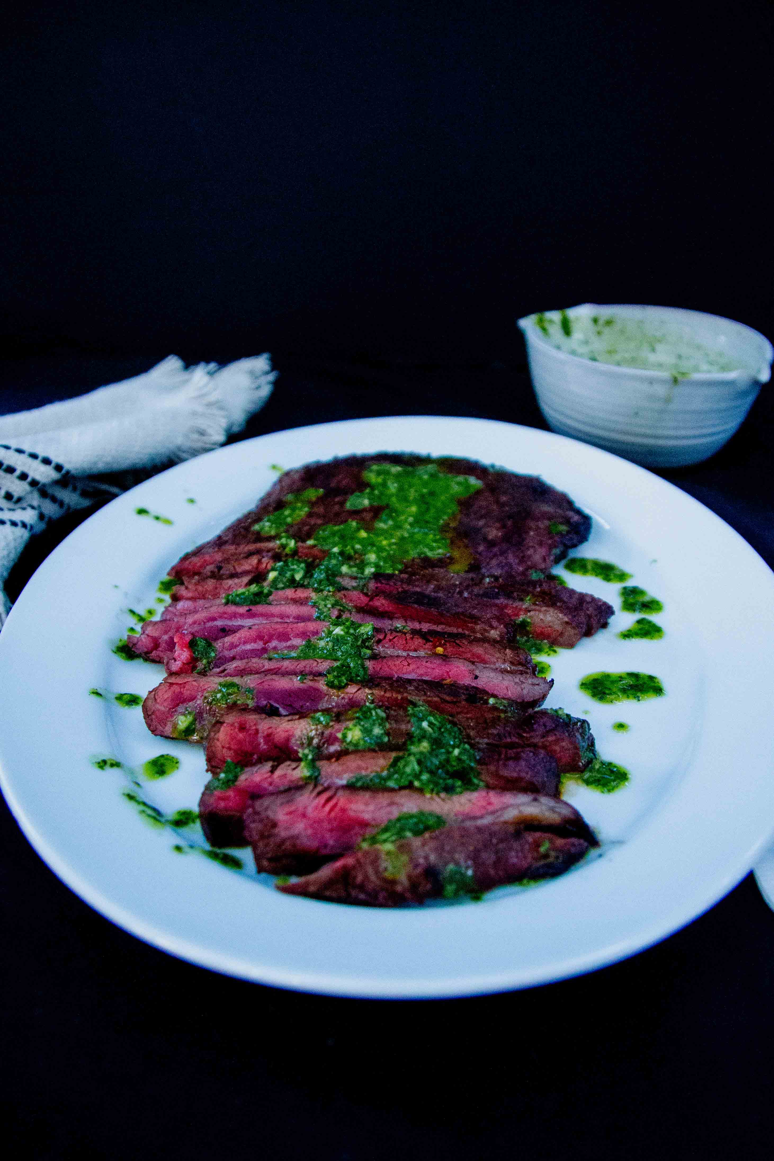 Flying M Favorites Marinaded Flank Steak with Chimichurri Flying M Beef